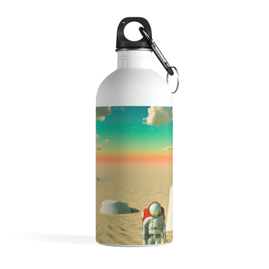 "A Strayed Astronaut: Alone on a Forlorn Planet" - La botella de agua de acero inoxidable Alien