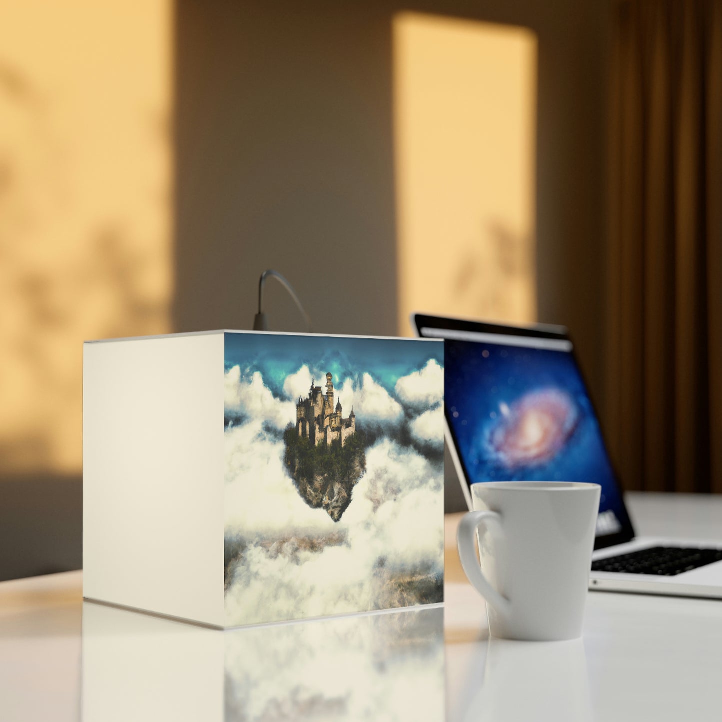 Mystic Castle in the Sky - The Alien Light Cube Lamp