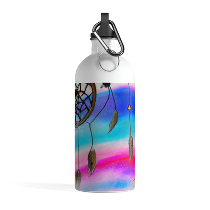 "A Galaxy of Dreams: A Colorful Dreamcatcher Captures Falling Stardust" - The Alien Stainless Steel Water Bottle