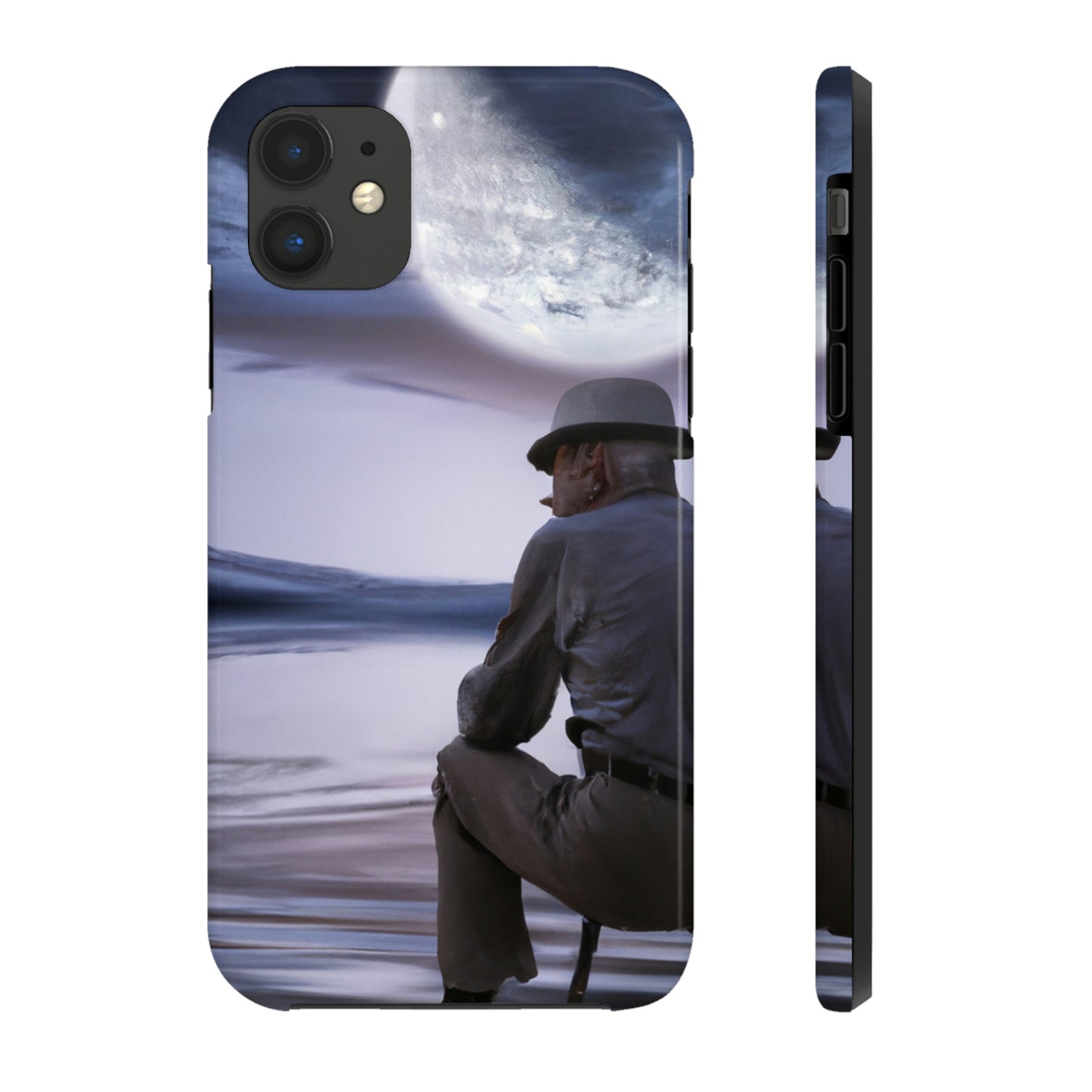 Moonlight Reflections on a Quiet Lake – Die Alien Tough Phone Cases