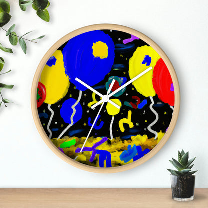 "A Starry Night Rainbow" - El reloj de pared alienígena