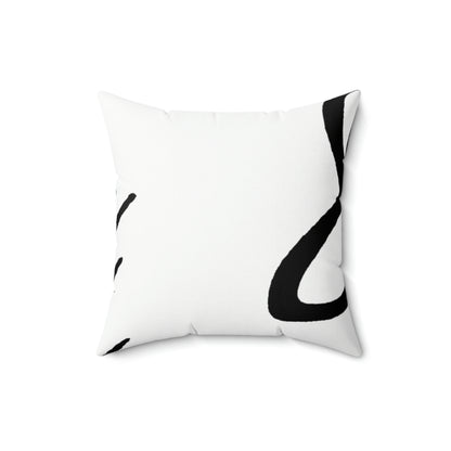 "Ballet on a Blade: A Ballerina's Spin" - The Alien Square Pillow