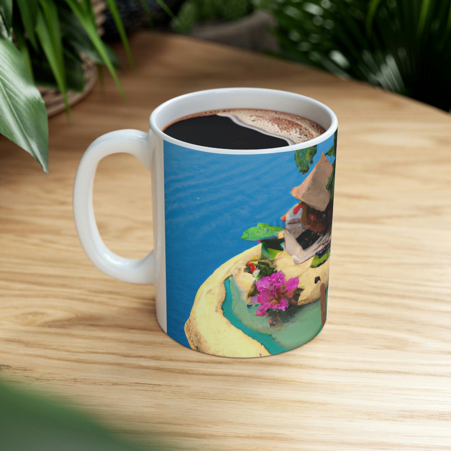 "Island Paradise in the Sky" - The Alien Ceramic Mug 11 oz