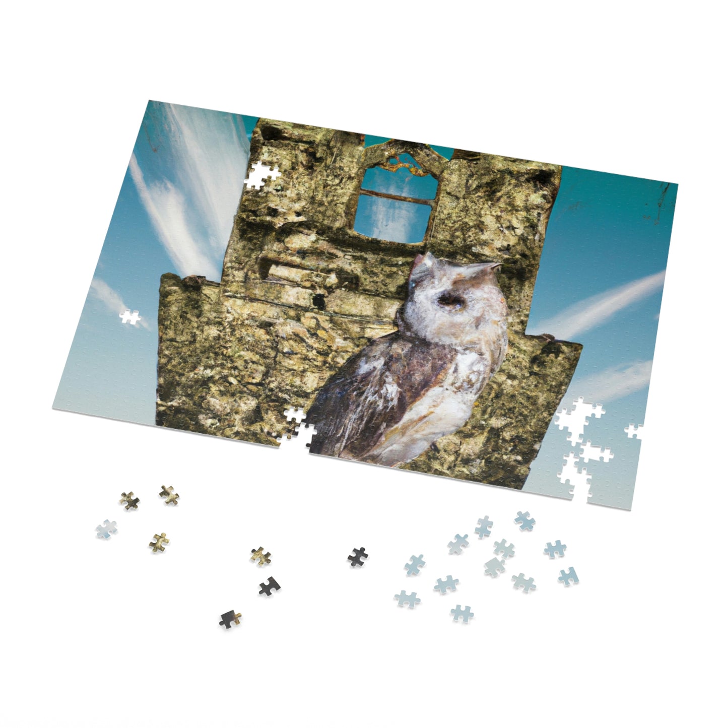 "A Sentinal Among Ruins: An Unstirred Owl's Perch" - The Alien Jigsaw Puzzle