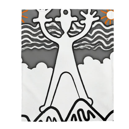 The Mystic Mist of the Mountain - The Alien Velveteen Plush Blanket