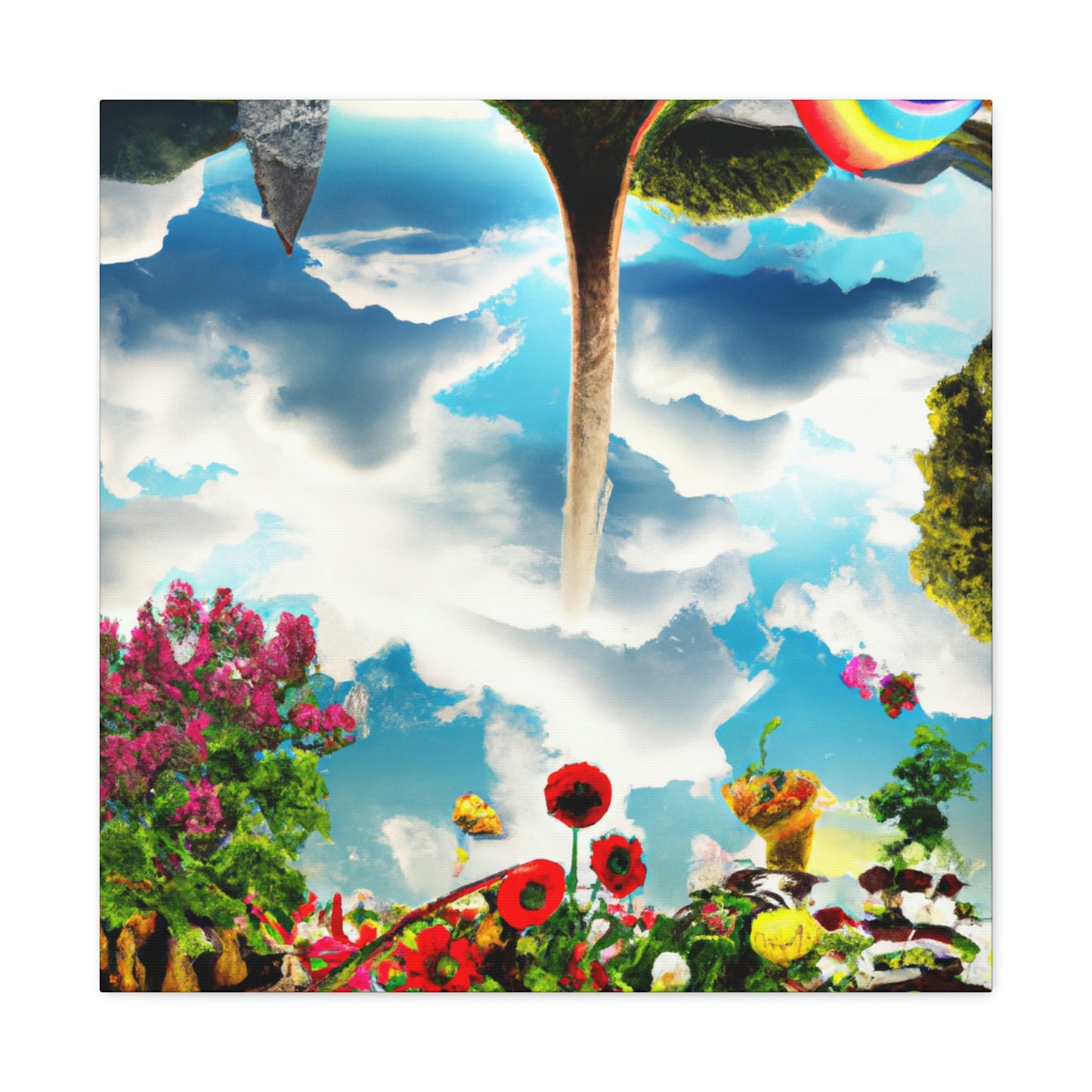 Rainbow Sky Garden - The Alien Canva