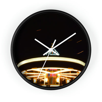 "Carousel Nights: A Glimmer of Starlight" - The Alien Wall Clock