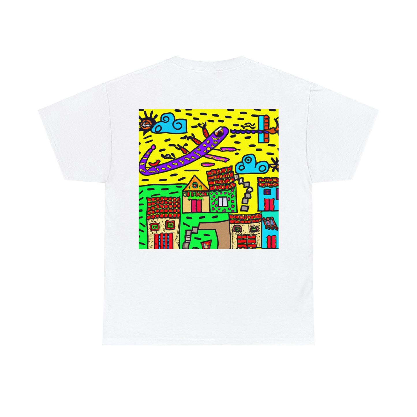 "A Slumbering Village of the Soaring Dragon" - La camiseta alienígena