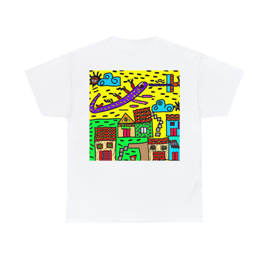 "A Slumbering Village of the Soaring Dragon" - La camiseta alienígena