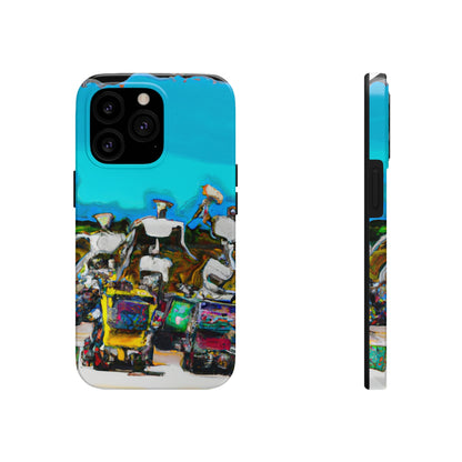 Robot Rolling Rhythms - The Alien Tough Phone Cases