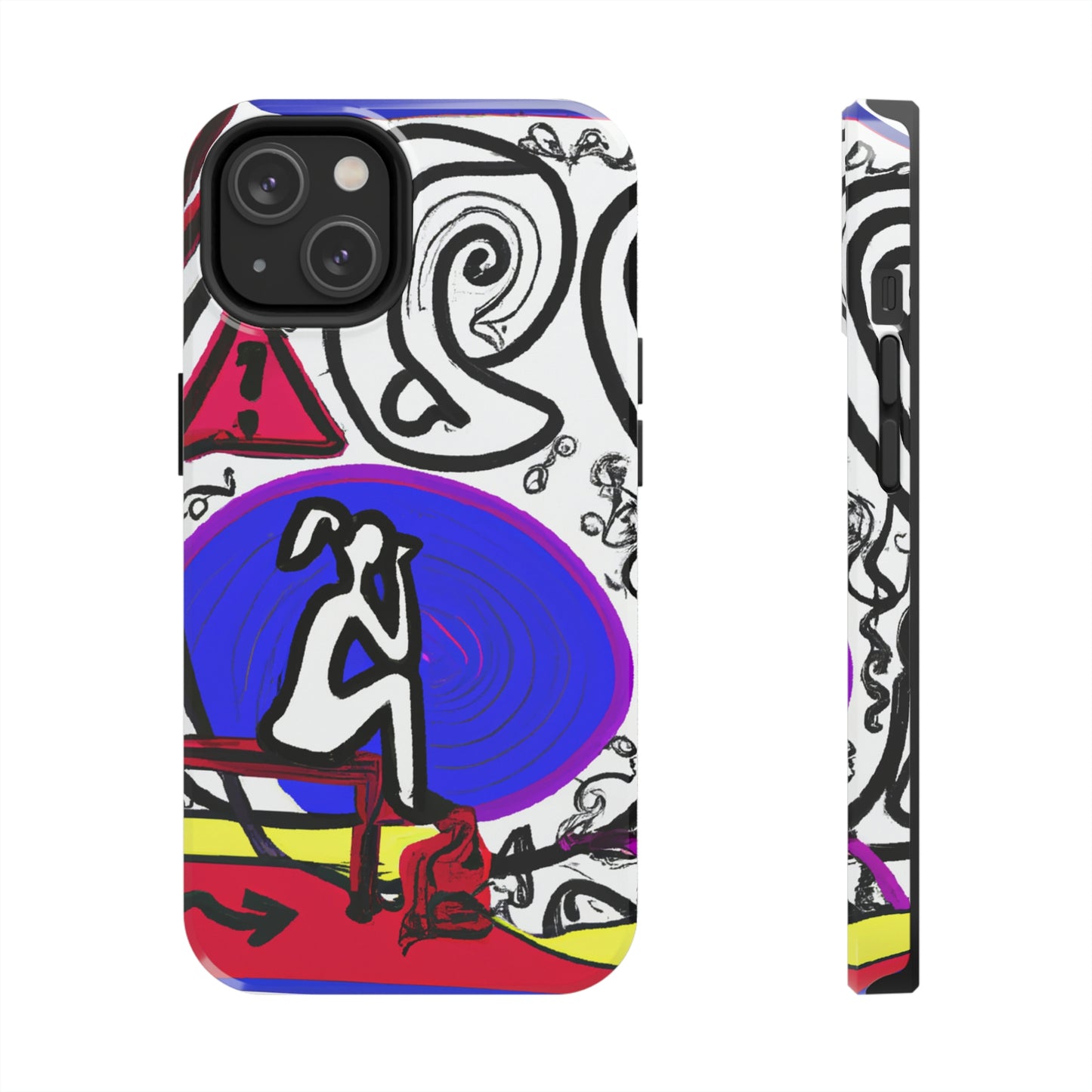 "Alone in the Park: Pondering Life's Challenges" - The Alien Tough Phone Cases