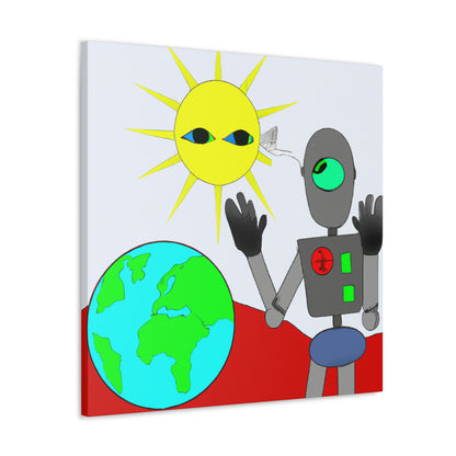 "Robot Defender: The Alien Invasion of Earth" - The Alien Canva