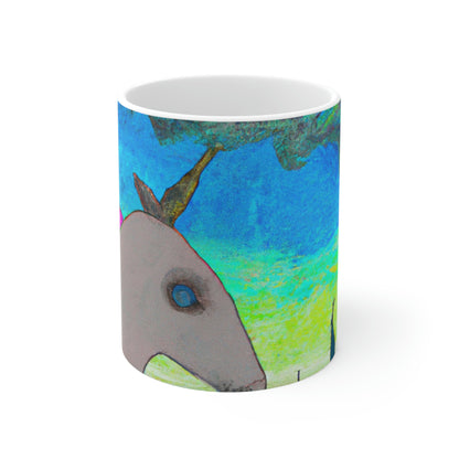 "Majestic Morning Reflections" - The Alien Ceramic Mug 11 oz