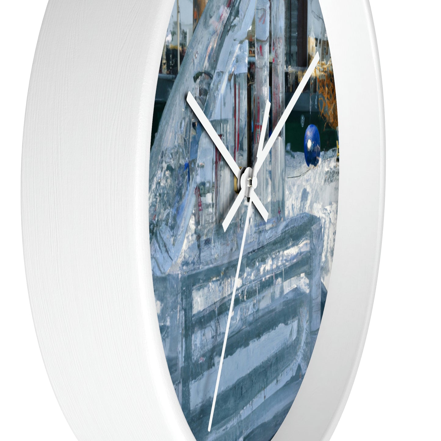 "Frozen Melodies: Crafting Music with Ice" - The Alien Wall Clock