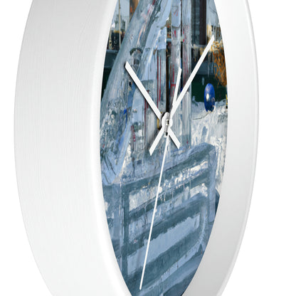 "Frozen Melodies: Crafting Music with Ice" - The Alien Wall Clock