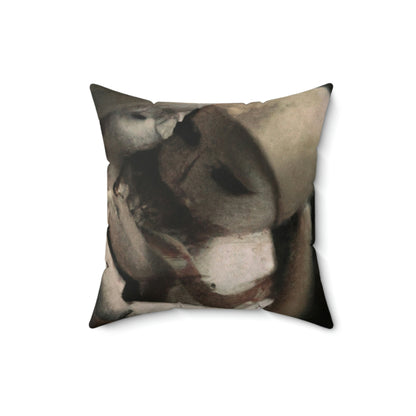 "A Melancholy Tango of Two Dolls" - The Alien Square Pillow