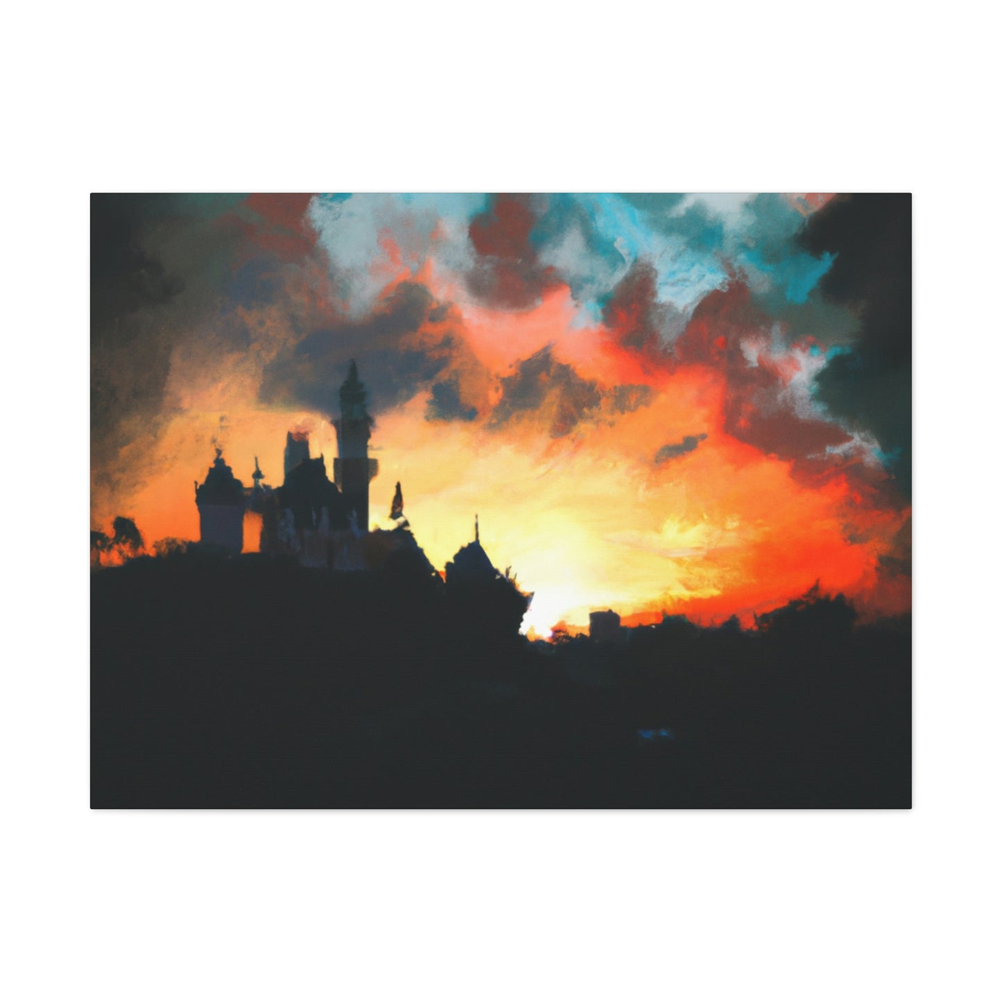 "Serene Sunset at Disneyland" - The Alien Canva