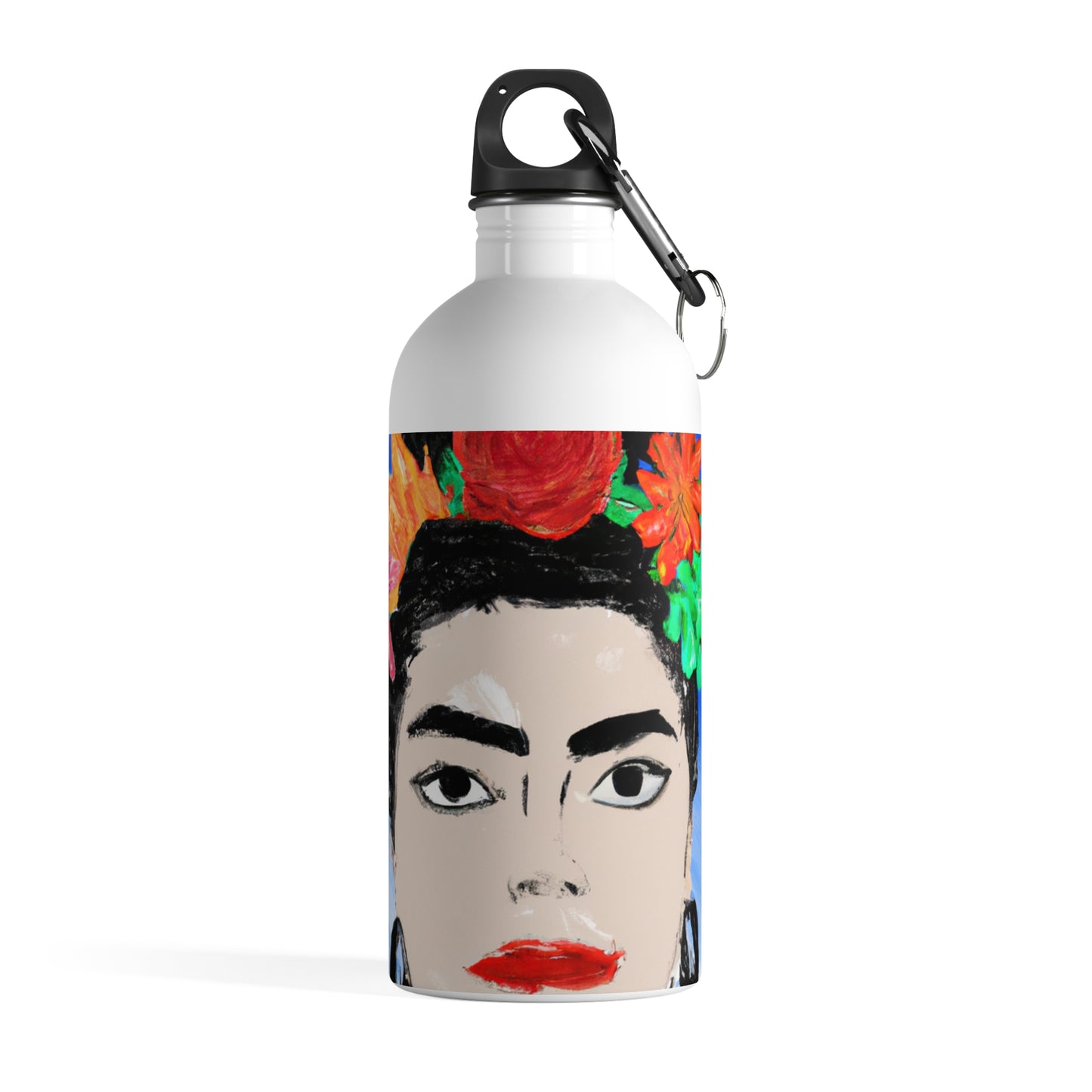 "Frida ardiente: pintando un ícono mexicano con cultura colorida" - The Alien Botella de agua de acero inoxidable