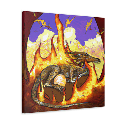 "A Slumbering Dragon in an Infernal Embrace" - The Alien Canva