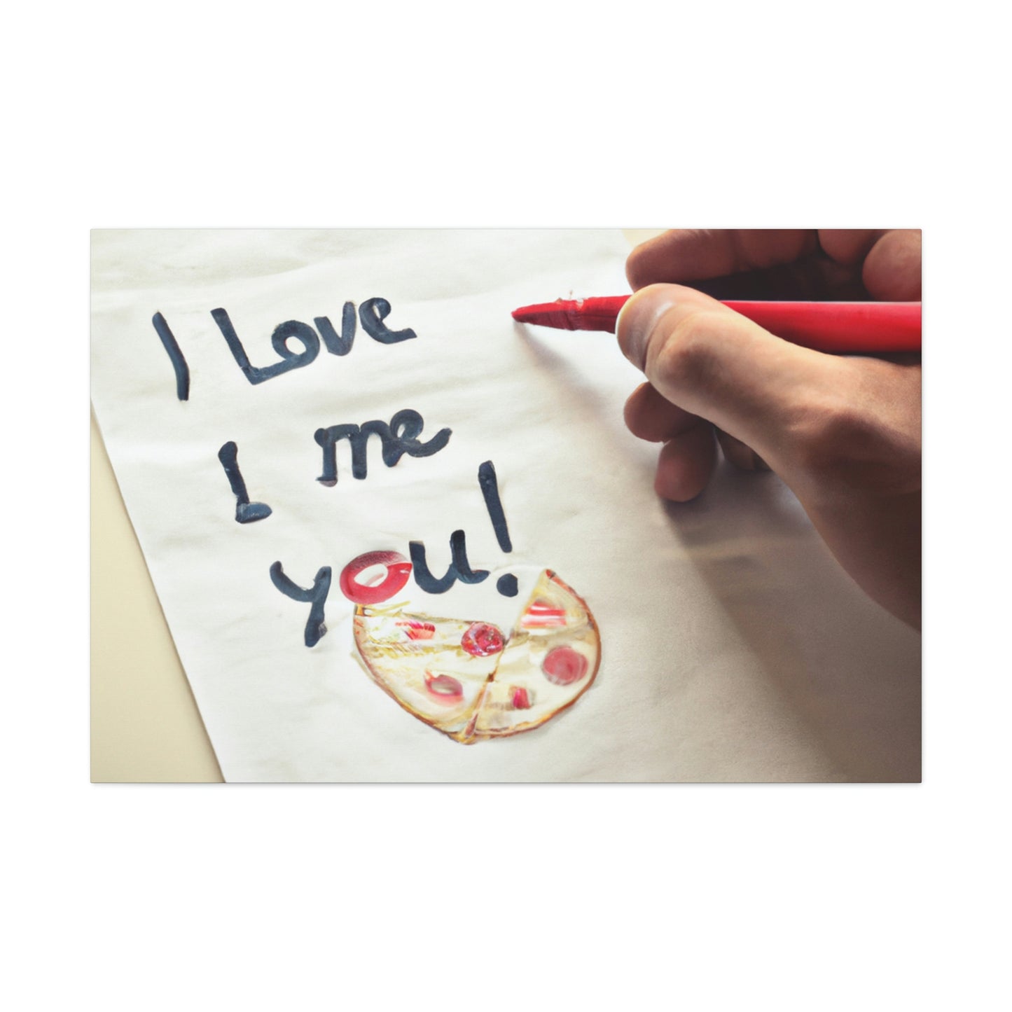 "A Pizza-Loving Love Letter" - The Alien Canva