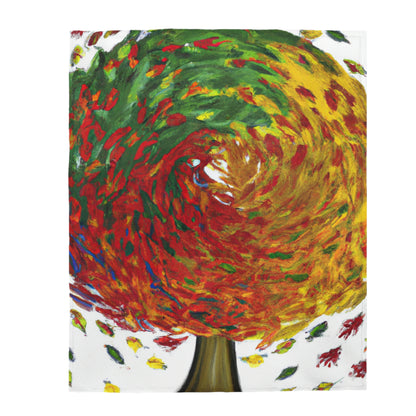 "Autumnal Whirl" - The Alien Velveteen Plush Blanket