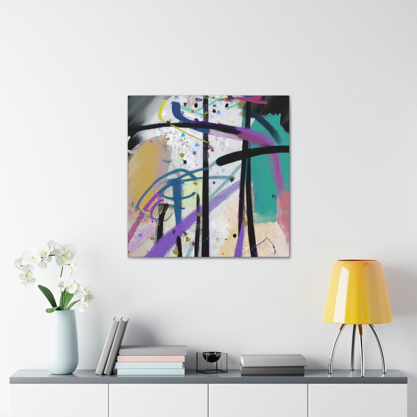 "Abstract Reflections: Battling My Difficult Situation" - Canvas