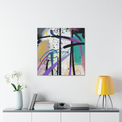 "Abstract Reflections: Battling My Difficult Situation" - Canvas