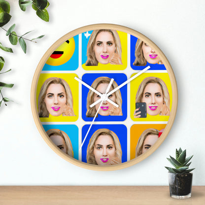 "Emoji-zing a Celebrity: A Pop Art Portrait" - The Alien Wall Clock