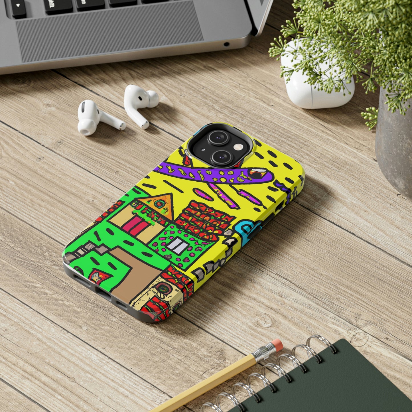 "A Slumbering Village of the Soaring Dragon" - The Alien Tough Phone Cases