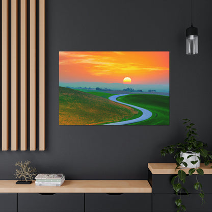 Vibrant Sunrise Painter - Canvas