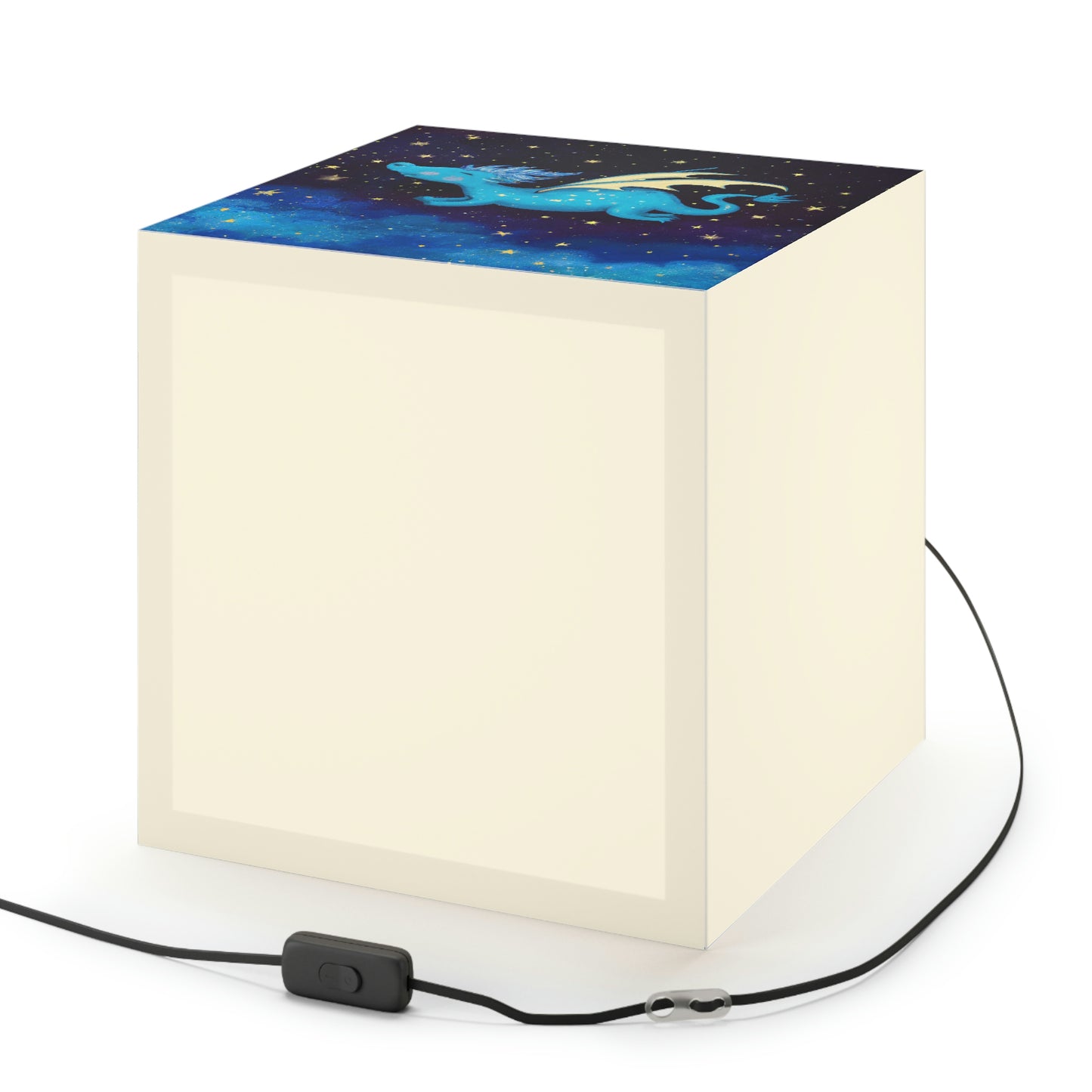 "Drifting Among the Stars: The Story of a Baby Dragon" - The Alien Light Cube Lamp