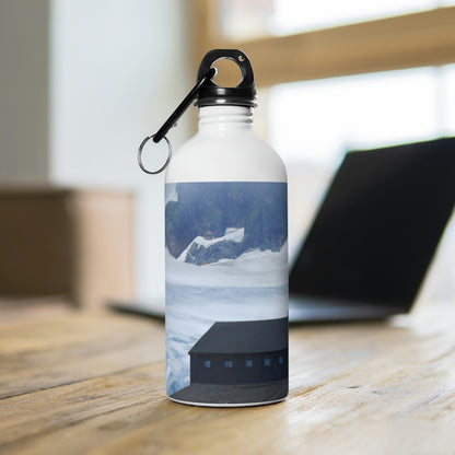 "Frozen Fears: A Haunted Glacier House" - The Alien Stainless Steel Water Bottle