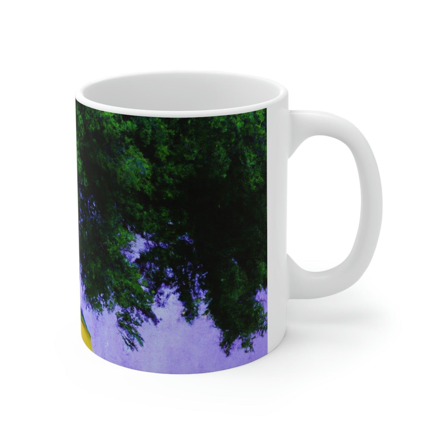 "Bajo el cielo lluvioso". - La Taza de Cerámica Alienígena 11 oz