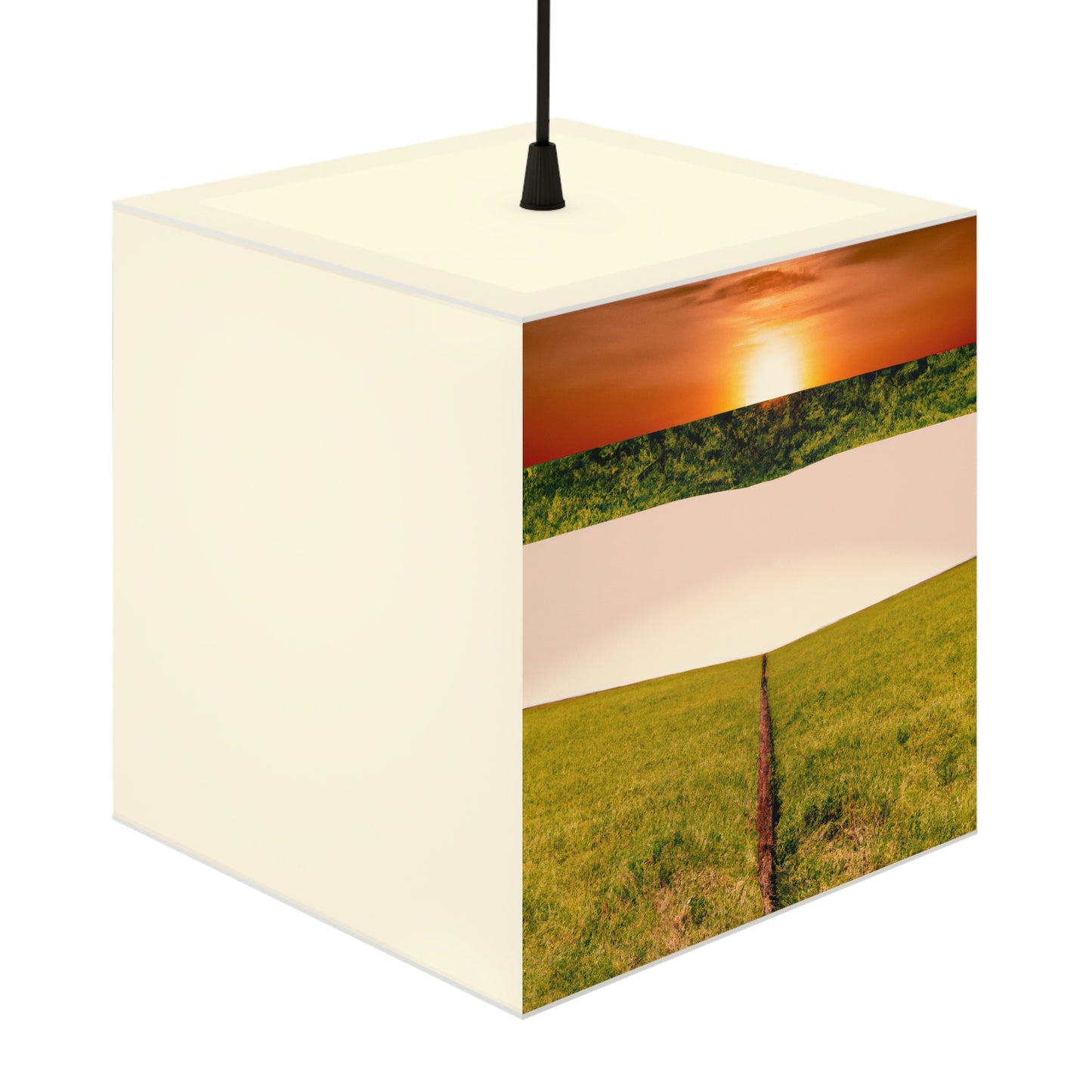 "Golden Horizon at Dusk" - The Alien Light Cube Lamp