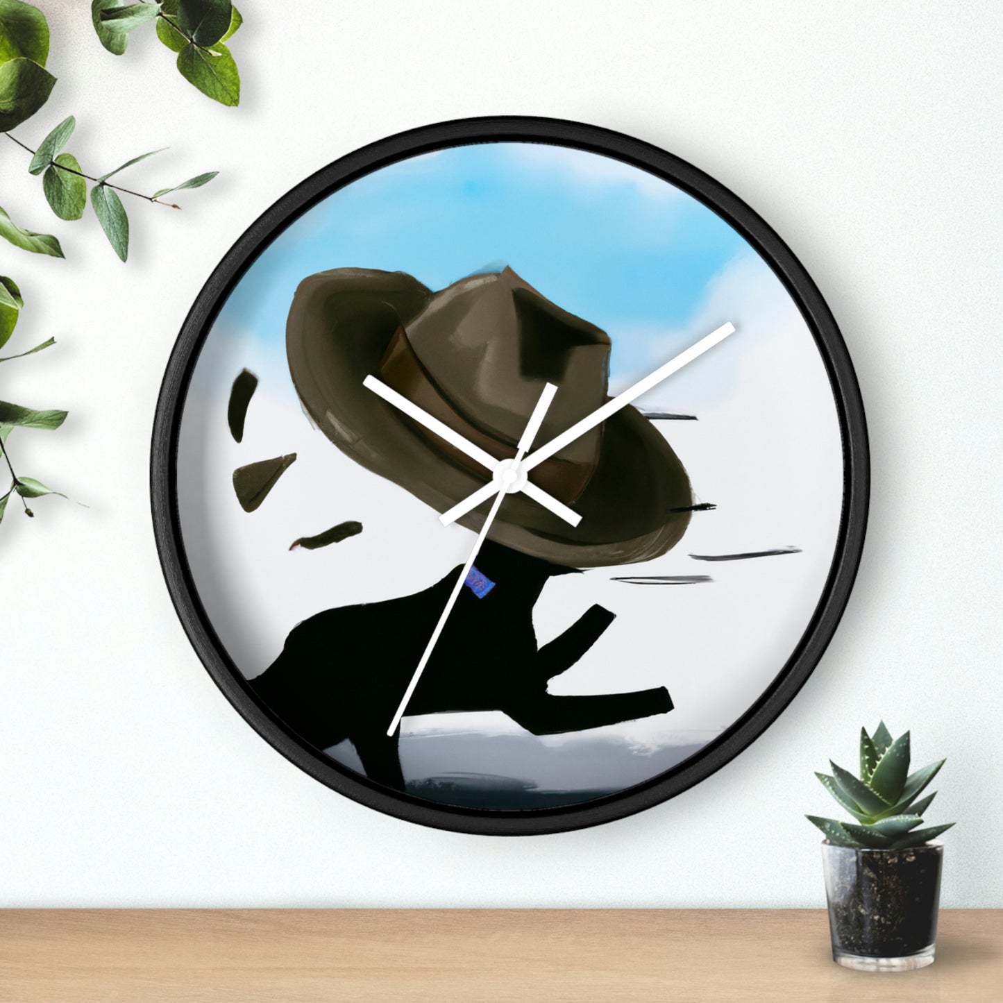 "The Hat Hunter" - The Alien Wall Clock