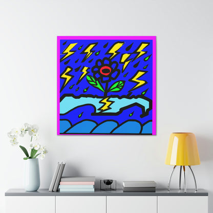 "Una flor audaz en medio de la tormenta" - The Alien Canva