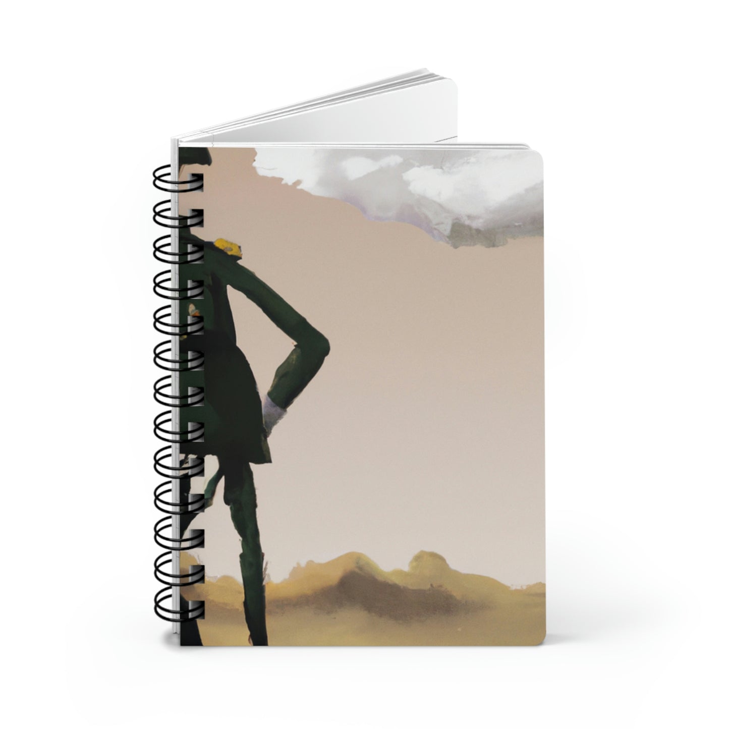 "Courage Against Despair: A Soldier's Triumph" - The Alien Spiral Bound Journal