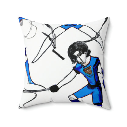 "Magical Throwdown: The Sports Team Challenge" - The Alien Square Pillow