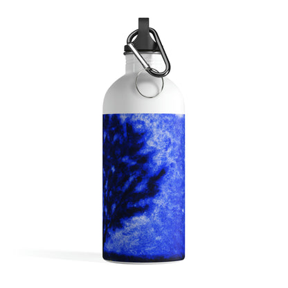 "A Lone Blue Tree in the Moonlight Field" - The Alien Stainless Steel Water Bottle