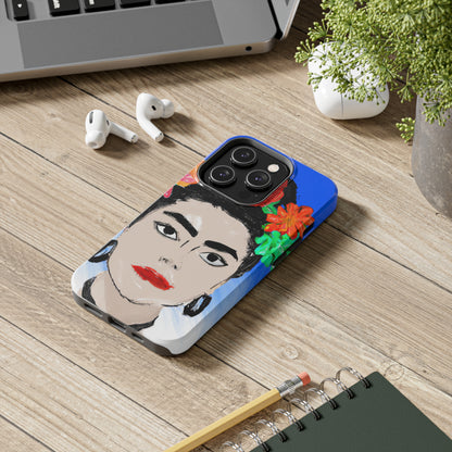 „Feurige Frida: Eine mexikanische Ikone mit farbenfroher Kultur malen“ – The Alien Tough Phone Cases