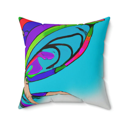 Rainbow Mischief Fairy - The Alien Square Pillow