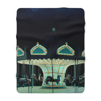 "A Lonesome Carousel Under Shining Stars" - The Alien Sherpa Fleece Blanket