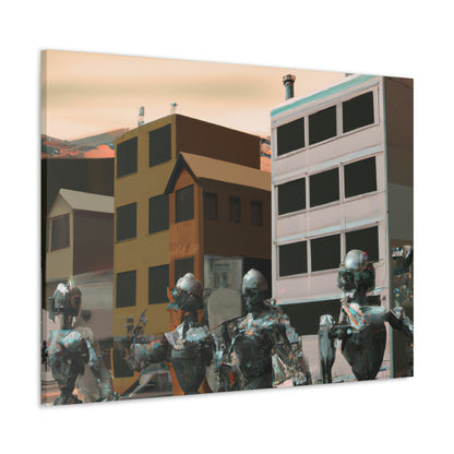 "Robot Town Takeover" - Die Alien-Canva