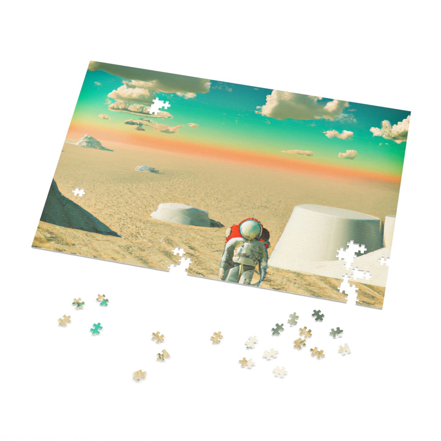 "A Strayed Astronaut: Alone on a Forlorn Planet" - The Alien Jigsaw Puzzle