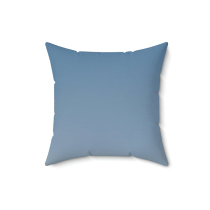 The Crescent Moon in Winter's Shadow - The Alien Square Pillow