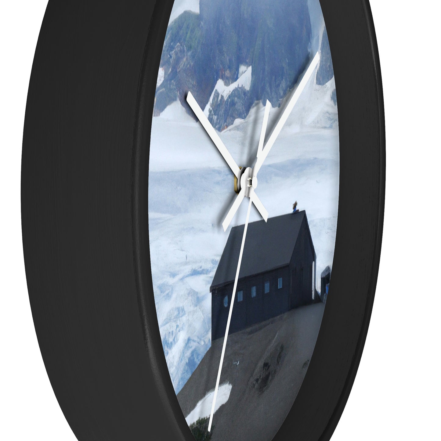 "Frozen Fears: A Haunted Glacier House" - The Alien Wall Clock