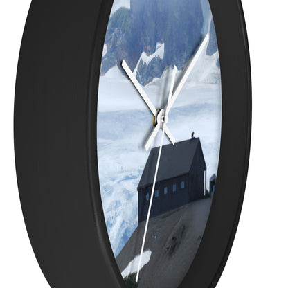 "Frozen Fears: A Haunted Glacier House" - The Alien Wall Clock