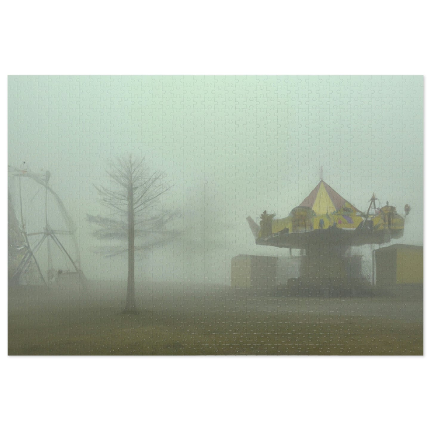 "Foggy Dreams of an Abandoned Carnival" - The Alien Jigsaw Puzzle