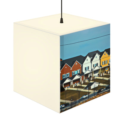 "Suburban Variety: A Palette of Homes" - Die Alien Light Cube Lampe