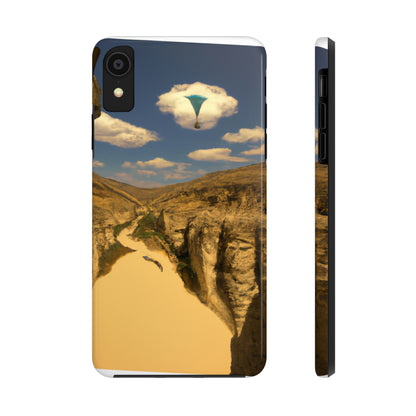 "Feline Flight Over the Grand Gulch" - Die Alien Tough Phone Cases